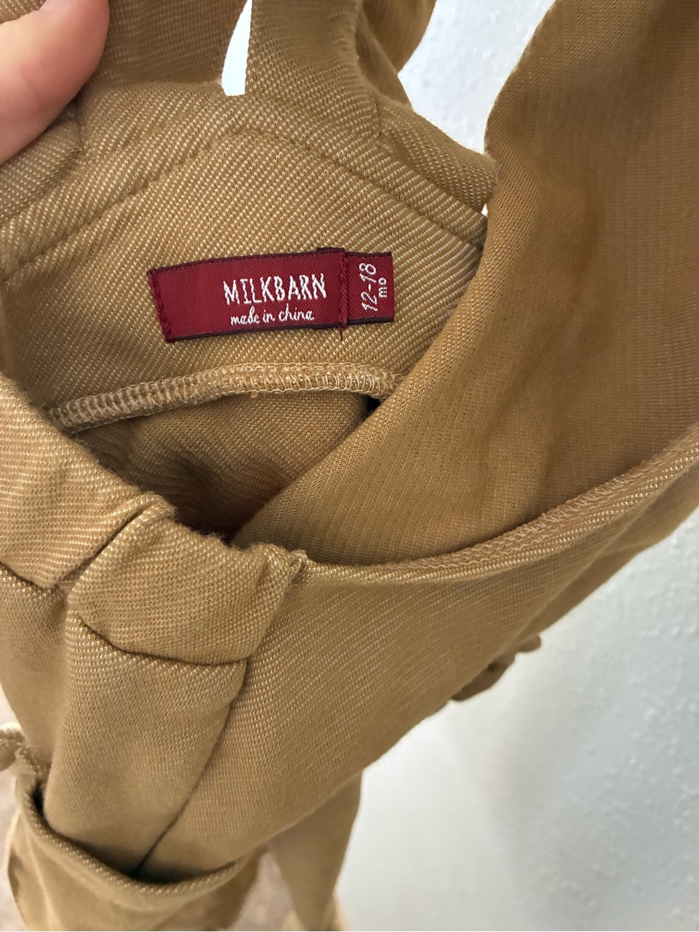 Milkbarn Rust Denim Ruffle Overalls - Picture 7 of 7